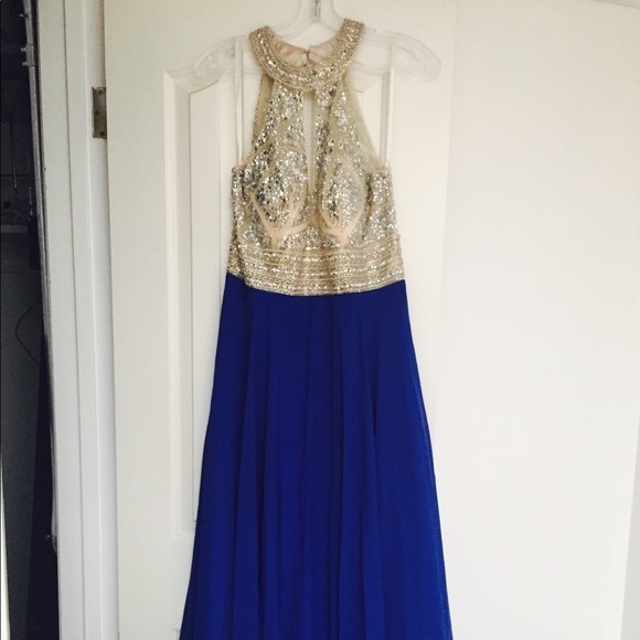 Royal Blue Prom Dress - Picture 3 of 5